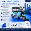 Yuki YK-57 GRETA Uyumlu 72 Volt 30 Ah LiFePO4 Smart Batarya