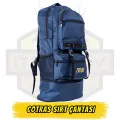 Cotras Körüklü Dağcı Outdoor Sırt Çantası - Su Geçirmez 70 Lt Siyah-Mavi-Yeşil