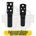 12 Kalibre İçten Şoklu Tüfekler İçin Taktikal Alev Gizleyen (Muzzle Brake)