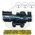 Bushnell Vector Goliath 4x32 Taktikal Dürbün - 3 Renk Işıklı ve Yan Raylı