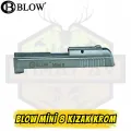 Blow Mini 8 Kurusıkı Tabanca Üst Kızak (Sürgü) - Mat Krom Kaplama