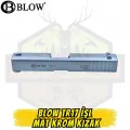 Blow TR17 Kurusıkı Tabanca Üst Kızak (Sürgü) - İşlemeli Mat Krom (Special Edition)
