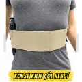 Korse Tipi Gizli Taşıma Silah Kılıfı - Çöl Rengi (Ekstra Şarjör Bölmeli)