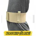 Korse Tipi Gizli Taşıma Silah Kılıfı - Çöl Rengi (Ekstra Şarjör Bölmeli)