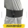 Korse Tipi Gizli Taşıma Silah Kılıfı - Siyah (Ekstra Şarjör Bölmeli)