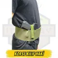 Korse Tipi Gizli Taşıma Silah Kılıfı - Haki (Ekstra Şarjör Bölmeli)