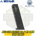 MEC-GAR Beretta 92 / M9 9mm 18RD HT AFC Şarjör - Isıl İşlemli Karbon Çelik