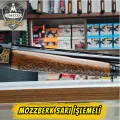 Mozzberk Sarı Full Gravür İşlemeli 7+1 Yarı Otomatik Av Tüfeği - Şafak Silah Sanayi