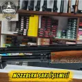Mozzberk Sarı Full Gravür İşlemeli 7+1 Yarı Otomatik Av Tüfeği - Şafak Silah Sanayi