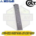 MEC-GAR Colt 1911 .45 ACP 11RD HT Nikel (Beyaz) Şarjör - 11li Uzatılmış Kapasite