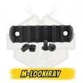 M-Lok to Picatinny 5 Slot Ray Adaptörü - Siyah Polimer Aksesuar Rayı