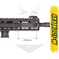 M-Lok to Picatinny 5 Slot Ray Adaptörü - Siyah Polimer Aksesuar Rayı
