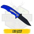 Bl1 Mavi Çakı Metal Sap Kemerlikli - Açık 21 cm Kapalı 12 cm