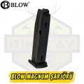 Blow Magnum Kuru Sıkı Tabanca Şarjörü - 14+1 Kapasiteli Siyah