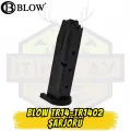 Blow TR14 / TR1402 Kuru Sıkı Tabanca Şarjörü - Yüksek Kapasiteli Siyah