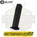 Blow TR17-TR92 Kuru Sıkı Tabanca Şarjörü - Yüksek Kapasiteli Siyah