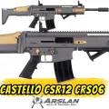 Castello CSR12 Şarjörlü Av Tüfeği SCAR tipi SCAR KLONU FÜME-SARI CRS06