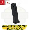 Ekol Aras Magnum / Aras Compact Kuru Sıkı Tabanca Şarjör - Siyah (15+1 Kapasite)