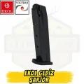 Ekol Gediz Kuru Sıkı Tabanca Şarjör - Siyah (17+1 Kapasite)