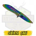 Sibirya Katlanır Çakı Elektroliz Rengli - Açık Uzunluk 20 cm Kapalı 11.5 cm