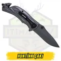Huntink Katlanır Çakı Çelik Görünüm - Cam Kırıcı Tel Kesici Açık Uzunluk 20 cm Kapalı 12 cm