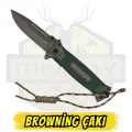 Browning Katlanır Çakı Yeşil Tırtıklı Sap - Açık Uzunluk 21 cm Kapalı 12 cm