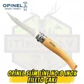 Opinel Slim Line No:8 Inox Fileto Çakı - İNOX Sap Virobloc