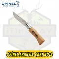 Opinel Inox No:2 Katlanır Cep Çakısı - Paslanmaz Çelik Yatagan Bıçak Kayın Sap