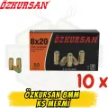 Özkursan 8mm Kurusıkı Mermisi 10 Kutu (500 Adet) - Standart Seri Avantaj Paketi