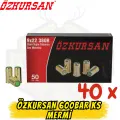 Özkursan 9mm R.K. Toplu Tabanca Kurusıkı Mermisi 1 Koli (40 Kutu - 2000 Adet)