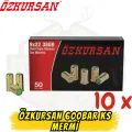 Özkursan 9mm R.K. Toplu Tabanca Kurusıkı Mermisi 10 Kutu (500 Adet) - Avantaj Paketi