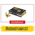 Özkursan 9x17 mm (380 Auto) FMJ 100 Grn Kısa 9 Tabanca Fişeği