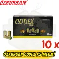 Özkursan CODEX 9mm Kurusıkı Mermisi 10 Kutu (500 Adet) - Performans Avantaj Paketi