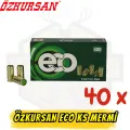 Özkursan ECO 9mm Kurusıkı Mermisi 1 Koli (40 Kutu - 2000 Adet)