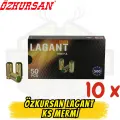 Özkursan LAGANT 9mm Kurusıkı Mermisi 10 Kutu (500 Adet) - Premium Avantaj Paketi