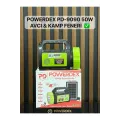 Powerdex PD-9090 Güneş enerjisi ile şarj olabilen radyolu 50W