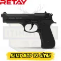 Retay Mod 92 Kurusıkı Ses Tabancası - Siyah (Beretta Tipi Tasarım)