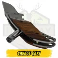 Savage Katlanır Çakı Ahşap Sap - Açık Uzunluk 18 cm Kapalı 10 cm