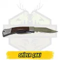Spider Katlanır Çakı Ahşap Sap - Tirbuşon Şişe Açacağı Yontma Bıçağı Açık Uzunluk 22 cm Kapalı 12.5 cm