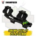 Swamp Deer CT Su Terazili Dürbün Montaj Ayağı - 22mm Tek Parça (Siyah)