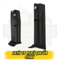 Tisaş Fatih 13 7.65mm Tabanca Şarjörü (12+1 Kapasiteli - Yerli Siyah)