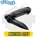 Umarex Walther BTK3 Black Tac Pro Katlanır Çakı - Cam Kırıcı Kılıflı