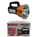 Wison WS-1455 50Wat 1200 mAh Sarjlı Uzun Menzilli Lazer Işıklı El Feneri