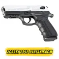 Zoraki 2918 Parlak Krom Kurusıkı Ses Tabancası (18+1 Kapasite)