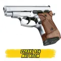 Zoraki 914 Mat Krom Kurusıkı Tabanca (Ahşap Görünümlü Kabze - 14+1)