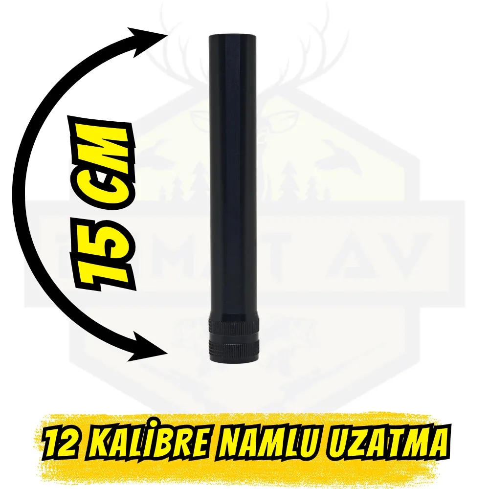 12 Kalibre 15 cm Namlu Uzatma Şoku - Ekstra Uzun Menzil Adaptörü