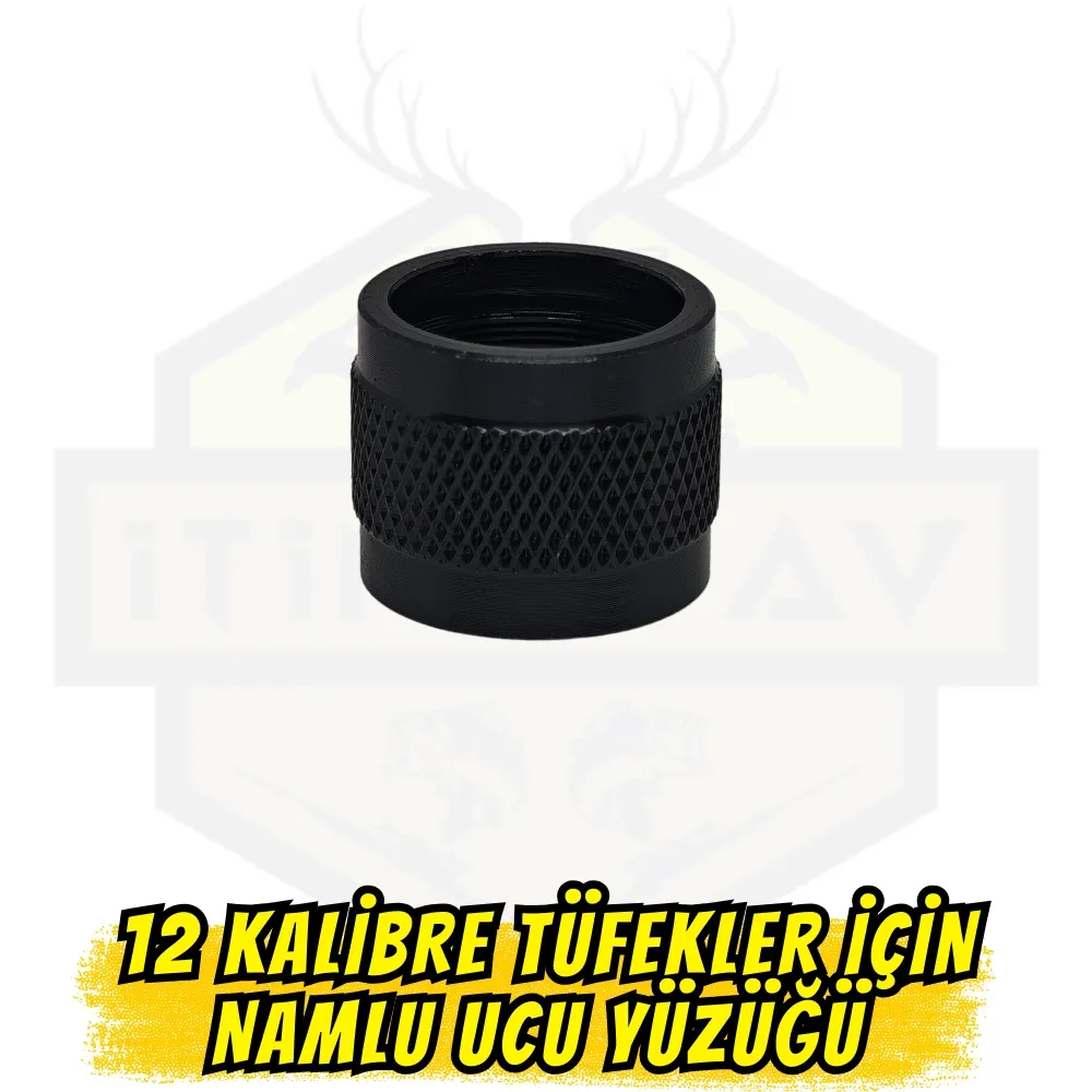 12 Kalibre Alev Gizleyen Uyumlu Namlu Ucu Yüzüğü - Diş Koruyucu Adaptör