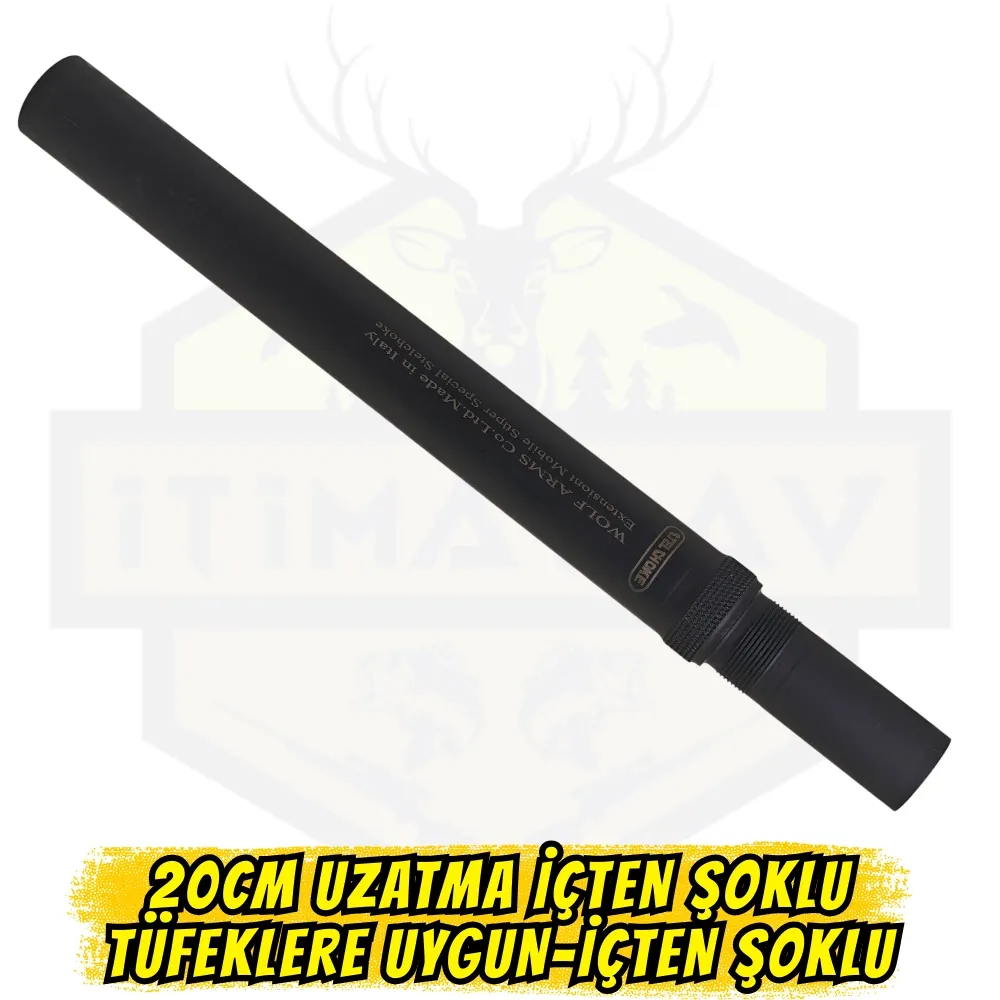 20 cm Namlu Uzatma Aparatı - İçten Şoklu Tüfekler İçin (Uç Kısmına Şok Takılabilir)