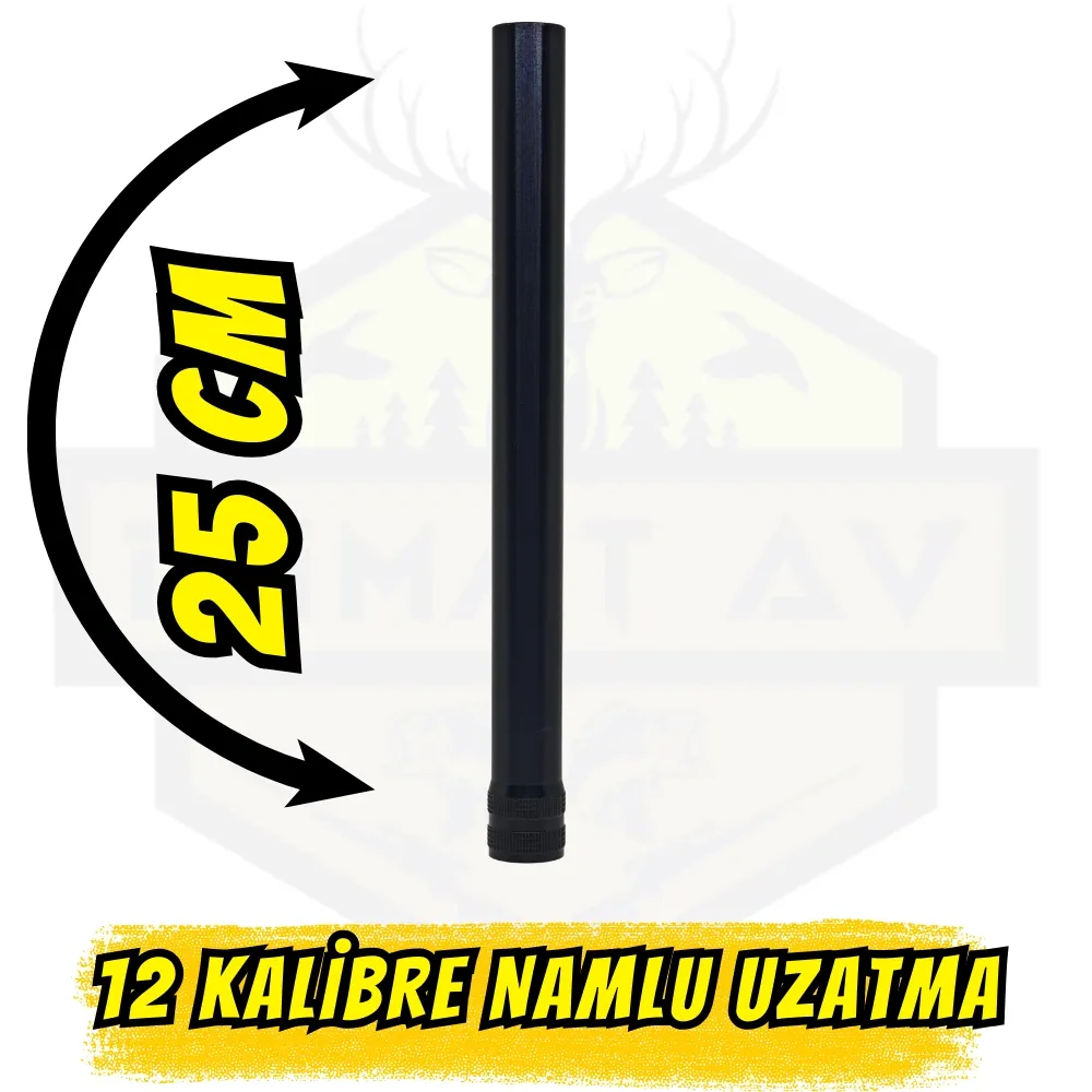 12 Kalibre 25 cm Namlu Uzatma Aparatı | 250mm Ekstra Uzun Menzil Şoku