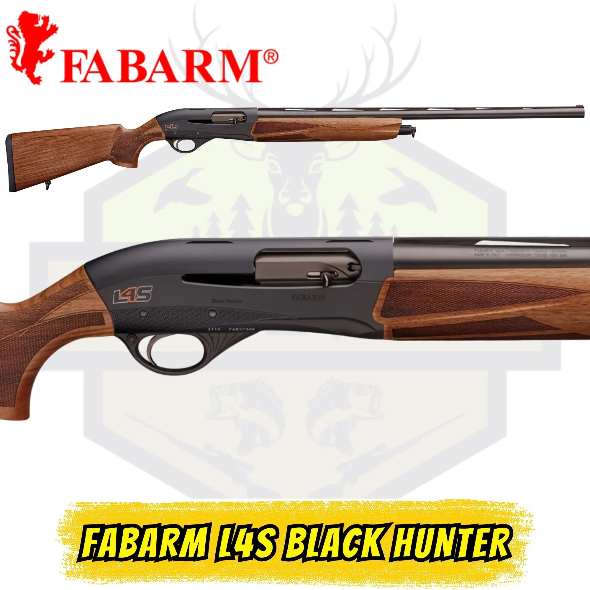 Fabarm L4S Black Hunter 12 GA Yarı Otomatik Av Tüfeği